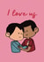 Cute Valentine's Day Card - I Love Us - Gay Couple created by Giddy Kipper