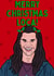 Twilight Jacob Black Loca Christmas Card created by Woomoons