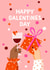 Pretty Galentines Day Card - Best Friends - Friendship created by Nicola Watson