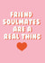 Cute Valentine's Day Card - Friend Soulmates - Galentine's created by Stuck Shop Gifts