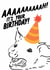 Funny Birthday Card - Screaming Possum created by The Marmalade Cat