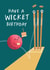 Funny Birthday Card - Cricket Sports Pun - for Him created by Painted Parasol Studio