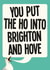 Funny Just Because Card - Brighton And Hove - Seagull created by kissmekwik