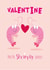 Cute Valentine's Card - Shrimply Lovely - Prawn created by Sarah Pitt