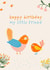 Cute Birthday Card - For Friend - Birds created by Nici Gabriel Designs