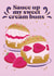 Cheeky Valentine's Card - Sweet Buns - Pun created by Quitting Hollywood