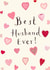 Classic Valentine's Day Card - Best Husband Ever - Hearts created by Love Lucy Illustration