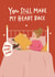 Funny Valentines Day Card - Snoring - Heart Race created by Abbie Imagine