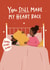 Funny Valentines Day Card - Heart Race - Snoring created by Abbie Imagine