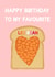 Cute Birthday Card - Favourite Les-Bean - For LGBTQ+ created by Ohh Clementine