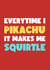 Funny Valentine's Day Card - Pikachu - Squirtle created by Card Charisma