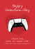 Cute Valentine's Day Card - Games Console - Love Of Your Life created by The Cake Thief