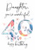 Classic Birthday Card - 40th - Daughter created by Katie Phythian Design