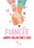 Cute Valentine's day Card - For Fiancée - Holding Hands created by Superlush Cards