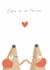 Cute Valentine's Day Card - Mice - Love Is In The Air created by Sarah Ray