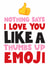 Funny Valentines / Anniversary Card - Thumbs Up Emoji created by Mrs Best Paper Co.