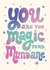 Cute Valentine's Day Card - You Are The Magic To My Mundane - Sparkles created by @tikkled.pink