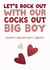 Rude Valentine's Card - For Him - Rock Out - LGBTQ+ created by The Buddy Fernandez Card Co.