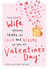 Cute Valentine's Day Card Lovely Wife created by Bow & Bell