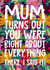 Funny Mother's Day Card - You Were Right created by Atwood & Atwood