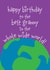 Cute Birthday Card - Best Granny In The World - Earth created by size3art