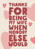Funny Valentine's Day Card - For Wife - Nobody Else Would created by @punbelievable