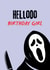 Fun Scream Birthday Card - For Her - Ghostface created by PopCult Designs