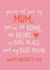 Heartfelt Mother's Day Card - For Mum - Not Just My Mum created by Sweetlove Press