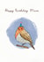 Cute Birthday Card - For Mum - Party Robin created by Liss Lili