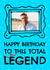 Funny Birthday Card - Bellend created by AbiGoLucky
