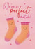 Cute Valentine's Day Card - Socks - Perfect Match created by Lisa Parker