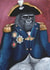 Funny Birthday Card for Friends and Family - Gorilla Admiral created by Beth K Crane