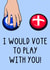 Funny Valentine's Day Card - Squid Game - Vote To Play With You created by OhJaye