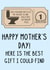 Funny Mother's Day Card - Voucher - Child Free Bathroom Pass created by OhJaye
