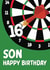 Classic Birthday Card - 16th - For Son - Darts created by Quinton cards