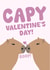 Cute Valentine's Day Card - Capybara created by PopDogShop