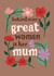 Pretty Mother's Day Card - Behind Every Great Woman created by Jessie Maeve Studio