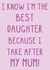 Cute Mother's Day Card - Best Daughter - Take After Mum! created by OhJaye