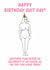 Birthday card - nude female - celebrate naked created by Berrimans Bare All