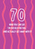 Modern 70th Birthday Card - I'm Too Old For This - Actually Get Away With It! created by @Laura Lonsdale Designs