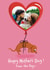 Cute Mothers Day Card - From The Dog - Heart Balloon created by Sophie Kent Illustration