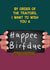 Funny Birthday Card - By Order Of The Traitors created by Sweetlove Press