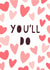 Funny Valentine’s Day/Anniversary Card ‘You’ll Do’ - Unisex created by Emma Parker