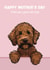 Cute Mother’s Day Card - Chocolate Labradoodle - From The Dog created by Choo Choo 