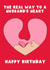 Cheeky Birthday Card - For Husband - The Real Way To A Husband's Heart created by Pink Peach Cards