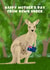 Cute Mother's Day Card - From Down Under - Kangaroo created by Pink Peach Cards