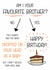 Funny Birthday Card - Brother/Sister - Birthday Flowchart created by The Merry Giraffe
