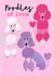 Cute Valentine's Day Card - Poodles Of Love - Dogs created by Holly Fox