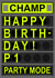 Classic F1 Pit Board Birthday Card For Family or Friends created by David Speed Design