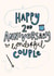 Cute Anniversary Card - 2nd Anniversary - Cotton created by Oops a doodle